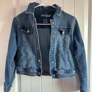 GIRLS' CAT & JACK DENIM JACKET - SZ LARGE (10-12)
